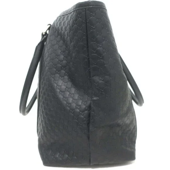 Gucci Outlet Microguccissima Joy Tote Black Leather Large Shoulder Bag - Picture 6 of 13